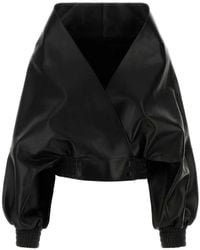 Balenciaga - Off-The-Shoulder Cropped Jacket - Lyst