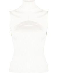 Jonathan Simkhai - Easton Cut-Ut Ribbed Top - Lyst