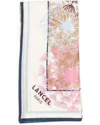 Lancel - Floral-Print Scarf - Lyst