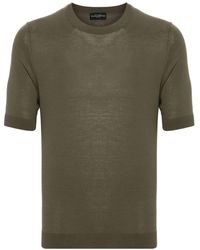 Ballantyne - Knitted Cotton T-shirt - Lyst