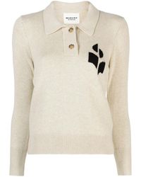 Isabel Marant - Nola Knitted Polo Sweatshirt - Lyst