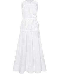 Proenza Schouler - Libby Ruched-detail Cotton Dress - Lyst