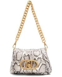 Liu Jo - Borsa A Tracolla Piccola Con Stampa Pelle Di Serpente - Lyst