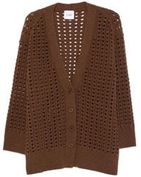 Nude - Perforated-Knit Wool Cardigan - Lyst