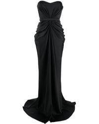 Ana Radu - Ruched Strapless Gown - Lyst