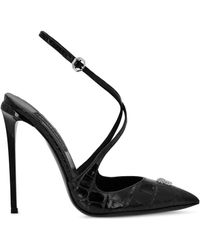 Philipp Plein - Crossing Crocco-Print Pumps - Lyst