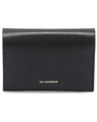 Jil Sander - Logo-print Leather Cardholder - Lyst