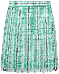 Thom Browne - Gestreepte Plooirok - Lyst