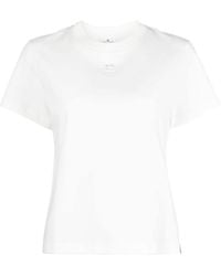 Courreges - Logo-appliqué Cotton T-shirt - Lyst