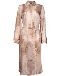 Mes Demoiselles - Robe-Chemise Cypress À Imprimé Marbré - Lyst