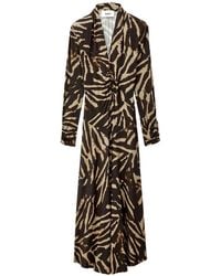 Ba&sh - Zahira Maxi-Jurk Met Dierenprint - Lyst