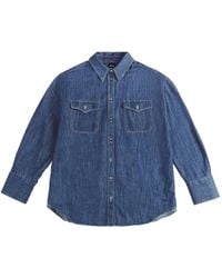 Fay - Camisa Con Logo Bordado - Lyst