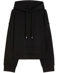 Sportmax - Spdslogan Logo-Patch Hoodie - Lyst