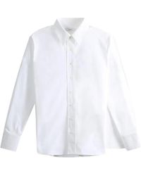 Givenchy - Embroidered-Logo Long-Sleeve Shirt - Lyst