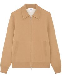 Lardini - Zip-Up Knitted Bomber Jacket - Lyst
