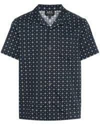 A.P.C. - Camisa Lloyd con estampado geométrico - Lyst