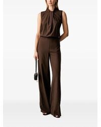 ViCOLO - Tie-Neck Wide-Leg Jumpsuit - Lyst