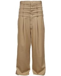 3.PARADIS - Pantalon De Costume Plissé Four-Waist - Lyst