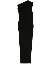 Rick Owens - One-Shoulder Ribbed-Knit Dress - Lyst