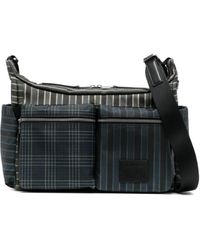 Paul Smith - Checked Canvas Messenger Bag - Lyst