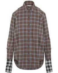SRVC Studio - Rhea Check Flannel Shirt - Lyst