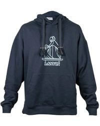 Lanvin - Curb Logo-Print Hoodie - Lyst