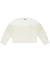 Amiri - Drop Needle Crewneck Knitted Top - Lyst