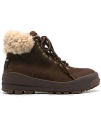 Polo Ralph Lauren - Shearling-Trim Hiking Boots - Lyst