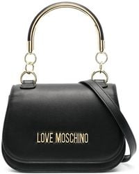 Love Moschino - Logo-Plaque Top Handle Bag - Lyst