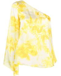 Liu Jo - One-sleeve Floral-print Blouse - Lyst