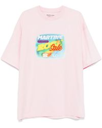 Martine Rose - T-Shirt Met Grafische Print - Lyst