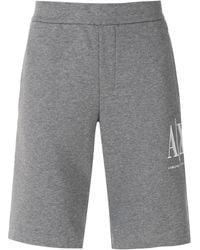 ARMANI EXCHANGE - Logo-Embroidered Track Shorts - Lyst