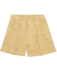 Fortela - Pleated Bermuda Shorts - Lyst