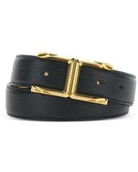 Elisabetta Franchi - Logo-Buckle Leather Belt - Lyst