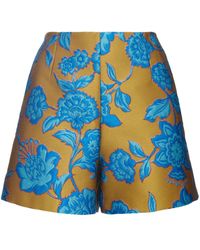La DoubleJ - Margarita Floral-jacquard Shorts - Lyst