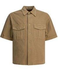 AURALEE - Double-Pocket Cotton Shirt - Lyst