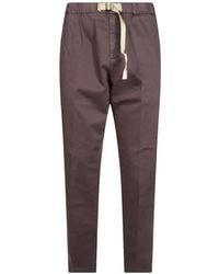 White Sand - Belted Gabardine Trousers - Lyst
