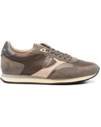 Philippe Model - Blville Suede-Panelled Sneakers - Lyst