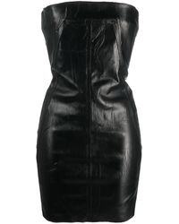 Rick Owens - Vestido corto palabra de honor - Lyst