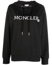 Moncler - Hoodie Met Geborduurd Logo - Lyst
