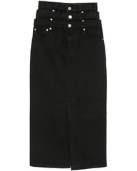Viktor & Rolf - Gelaagde Denim Maxi-Rok - Lyst
