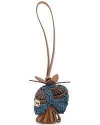 Miu Miu - Crochet Flower Bag Charm - Lyst
