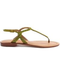 Maliparmi - Bead-Embroidered Sandals - Lyst