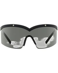 MCM - Geometric-Stud Shield Sunglasses - Lyst