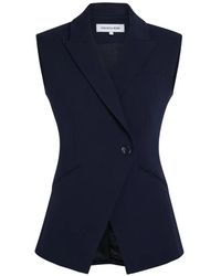 Veronica Beard - Asymmetrische Blazer Met Knoop - Lyst