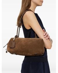 Max Mara - Suede Leather Shoulder Bag - Lyst