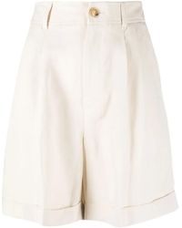 Woolrich - Geplooide Shorts Met Omslag - Lyst