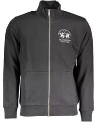 La Martina - Logo-Embroidered Zip-Up Sweatshirt - Lyst