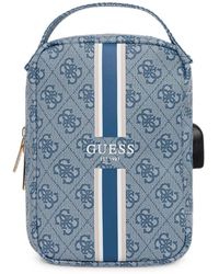 Guess - Logo-Print Striped Tech Bag - Lyst