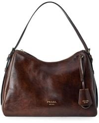 Prada - Aimée Medium Leather Shoulder Bag - Lyst